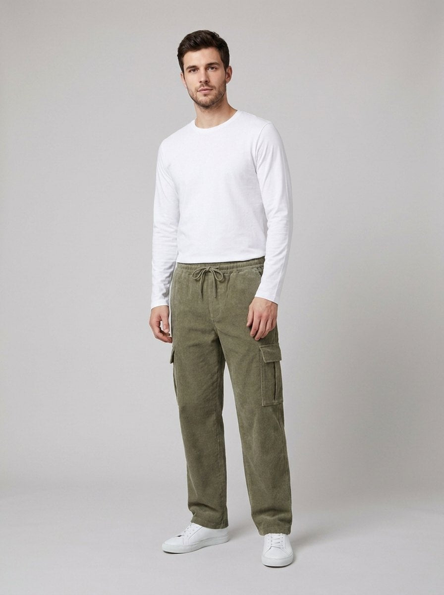 Haggar corduroy pants green