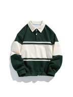 Herb | Loose-fit Stripes Polo Shirts
