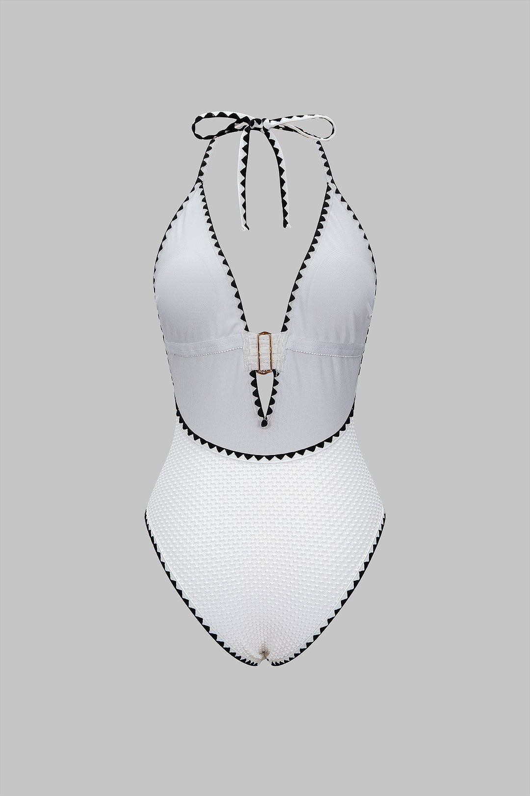 Heather | Neck Tie-Back One-Piece Swimsuit