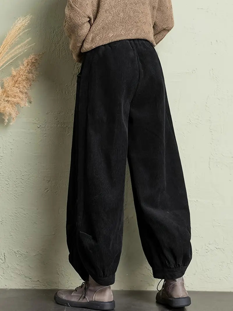 Sierra | Pleated Corduroy Pant