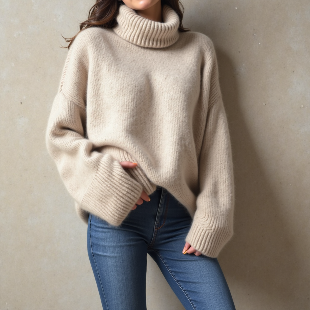 Cleo Cozy Sweater in soft fabric featuring a relaxed fit, perfect for stylish comfort in any season. - 4