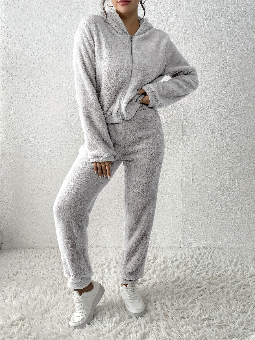 Fleece Loungewear Set | Ultra-Soft Hoodie & Joggers | Cosy Casual Wear