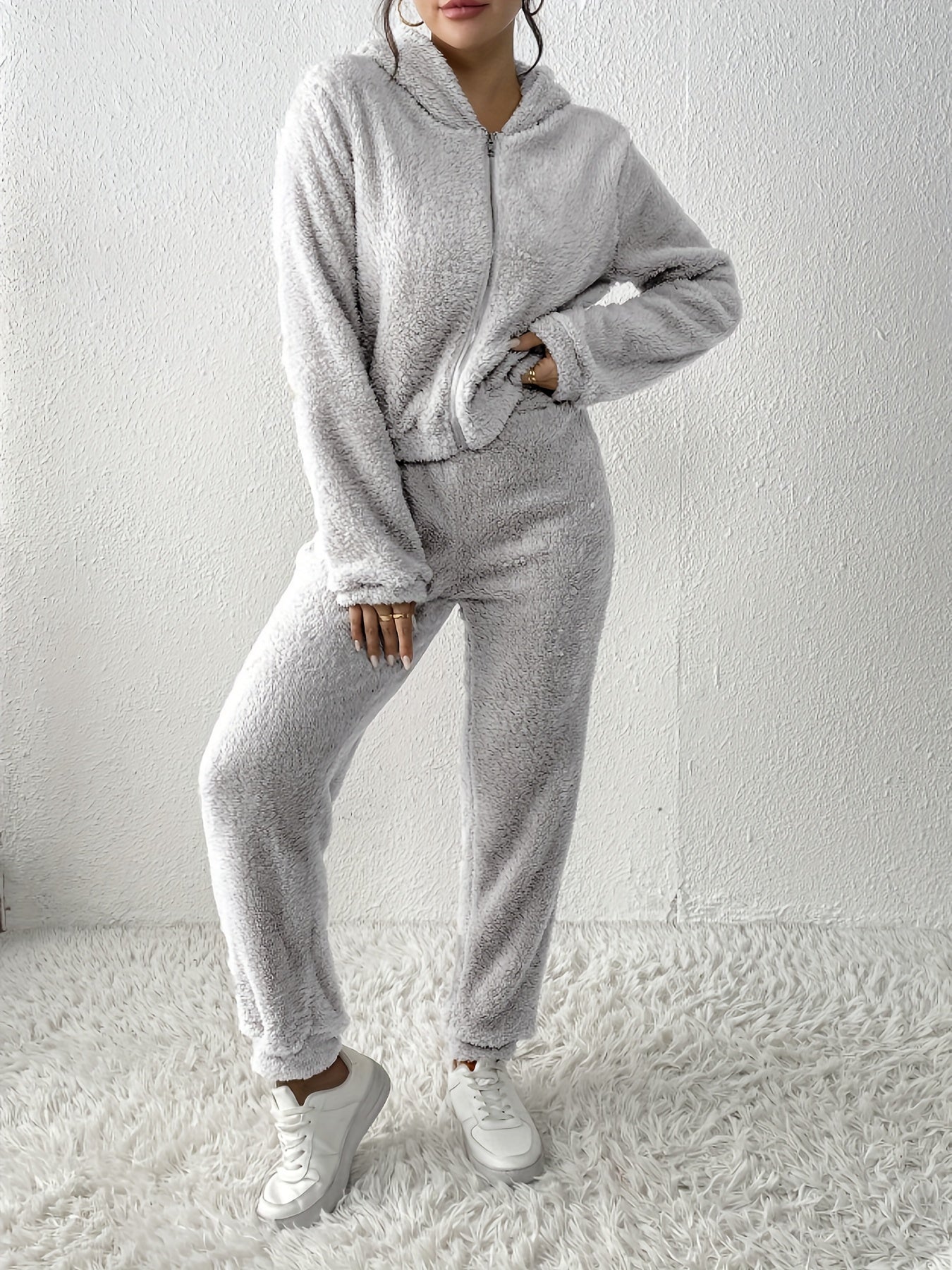 Fleece Loungewear Set | Ultra-Soft Hoodie & Joggers | Cosy Casual Wear