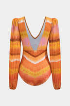 Ombre | V-Neck One-Piece Swimsuit