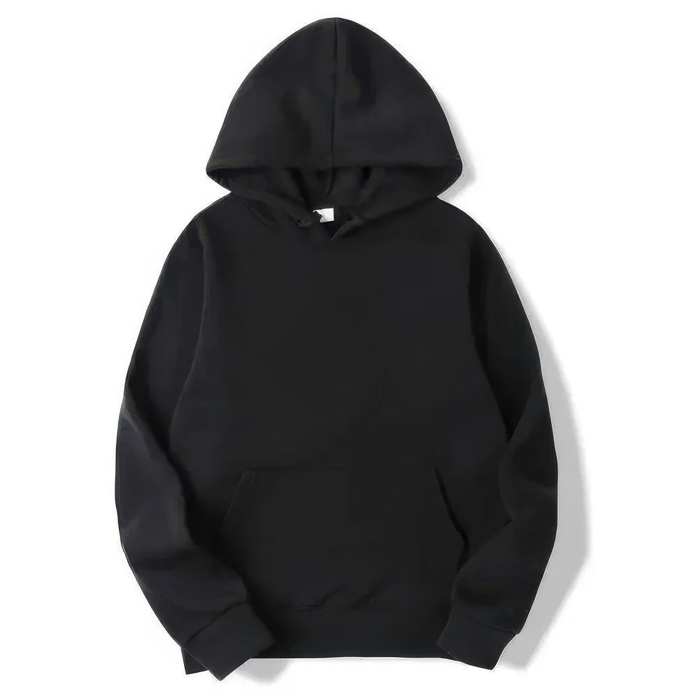 Unisex Elysian Basic Hoodie in soft polyester, featuring a classic pullover style, perfect for casual wear and comfort. - 3