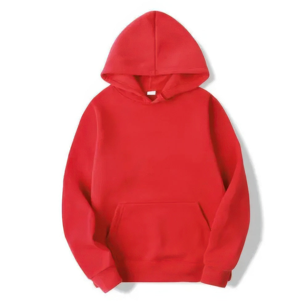 Unisex Elysian Basic Hoodie in soft polyester, featuring a classic pullover style, perfect for casual wear and comfort. - 13