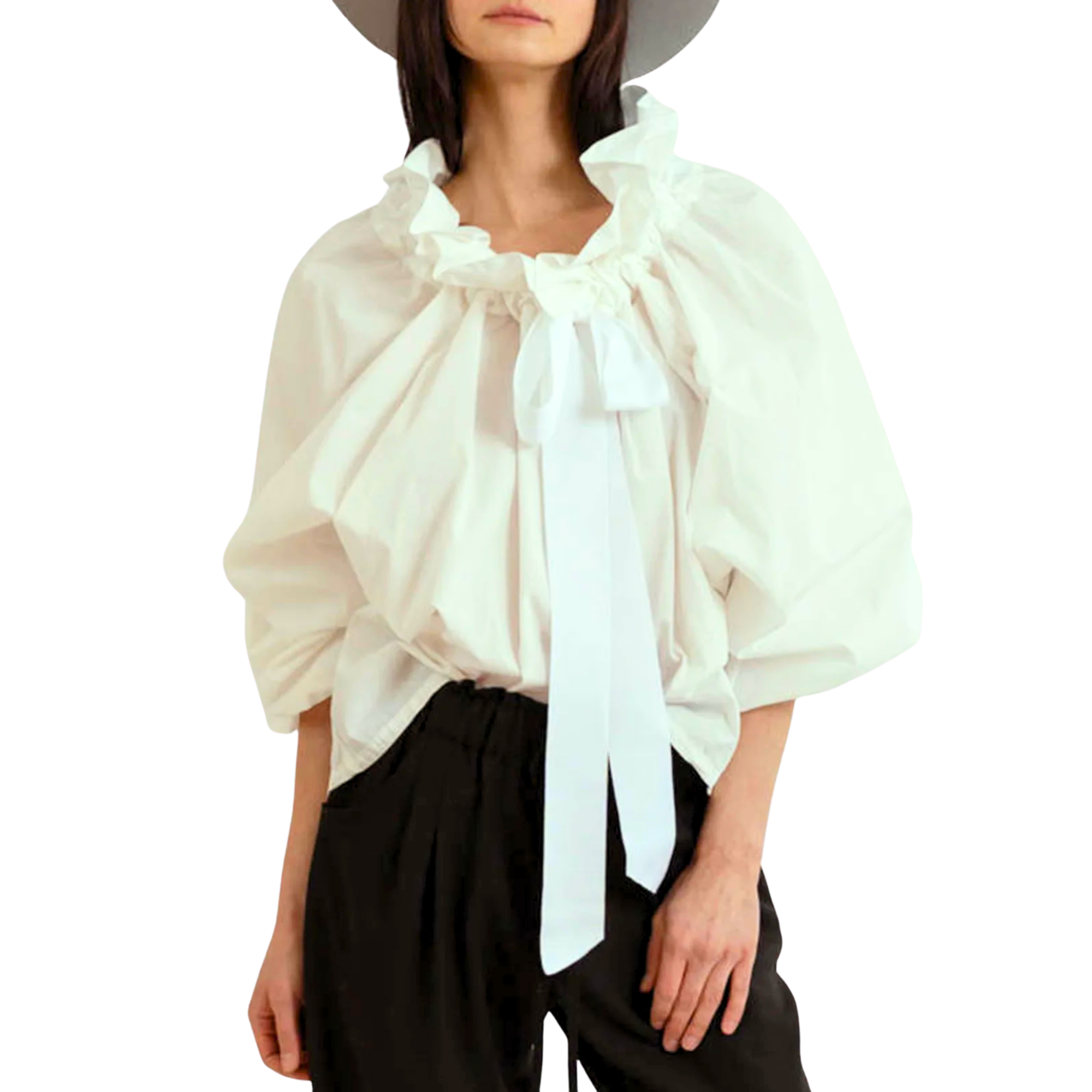 Bellarine | Puffed Cotton Blouse