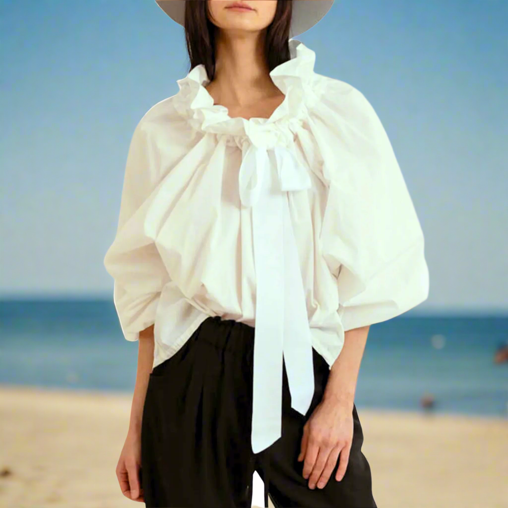 Bellarine | Puffed Cotton Blouse