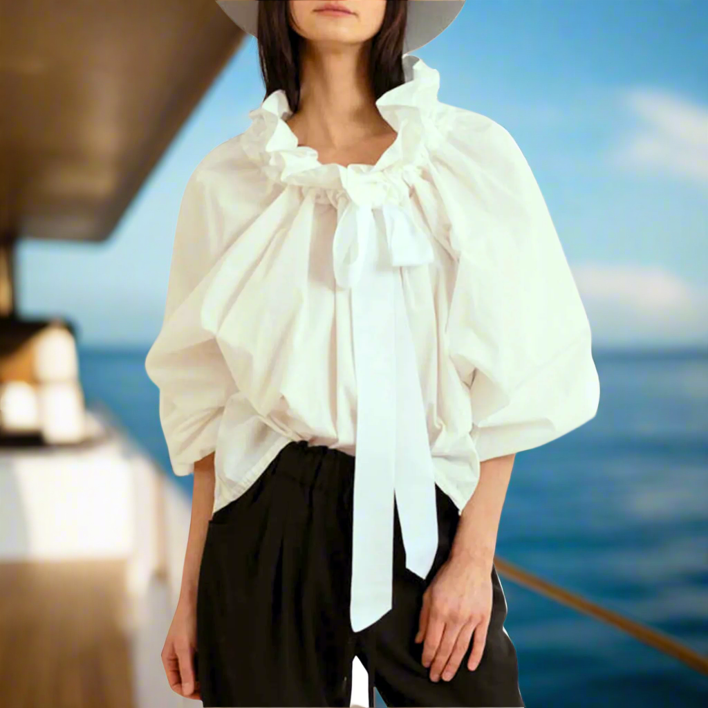 Bellarine | Puffed Cotton Blouse