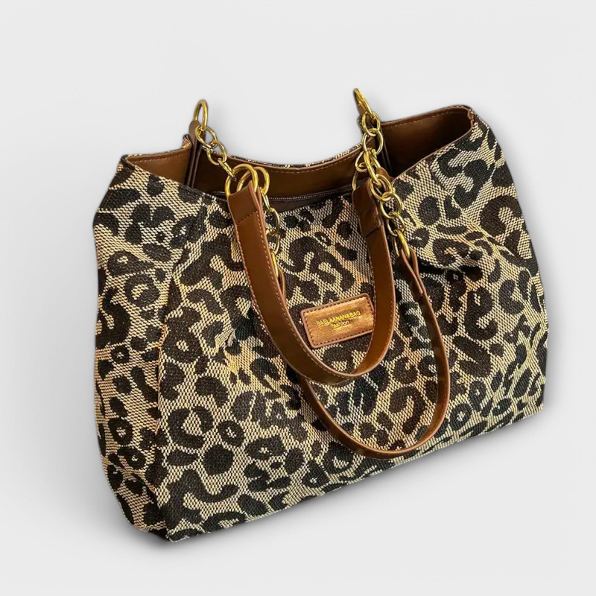 Gianna Boutique | Leopard Canvas Crossbody Bag
