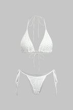 Hally | Bikini And Open Knit Cover Up Set