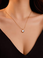 Colorful Heart Pendant Necklace