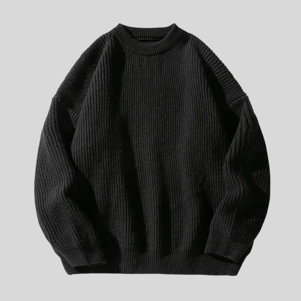 Rugged men's pullover featuring a soft knit fabric and classic ribbed design, perfect for outdoor adventures and casual wear. - 5