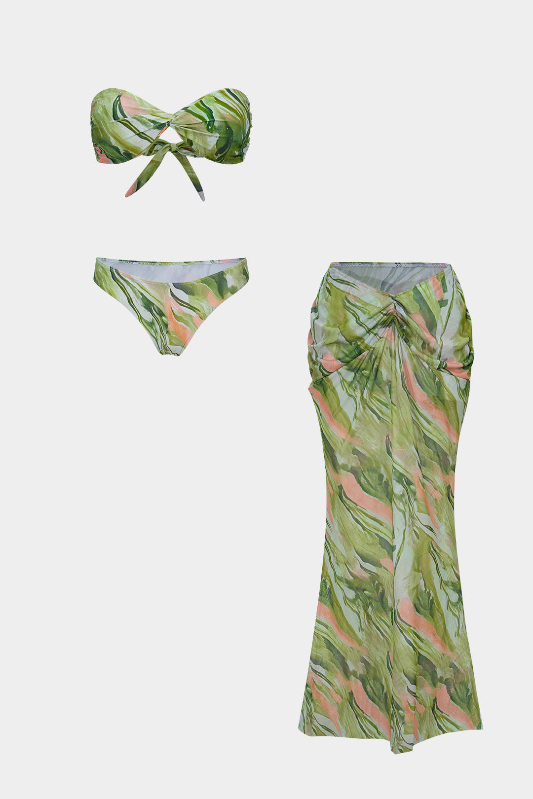Floral | Tie-Up Wrap Bikini Set