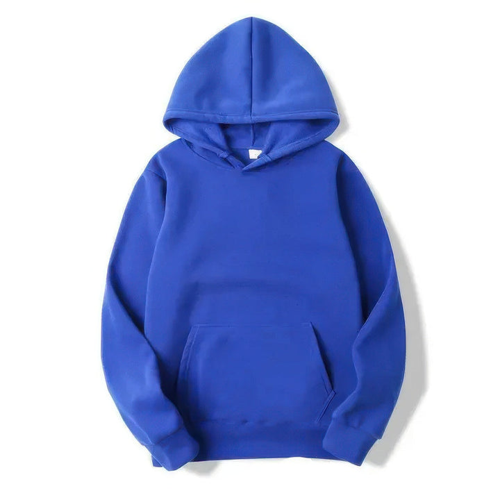 Unisex Elysian Basic Hoodie in soft polyester, featuring a classic pullover style, perfect for casual wear and comfort. - 4