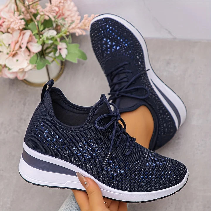 Giselle | Orthopedic Sneakers with Sparkling Rhinestones