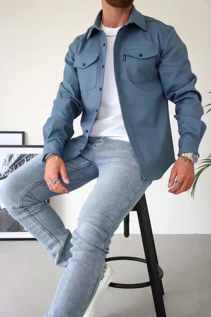 Dapper men's dress shirt made from breathable cotton featuring an elegant design, perfect for formal occasions and business settings. - 23