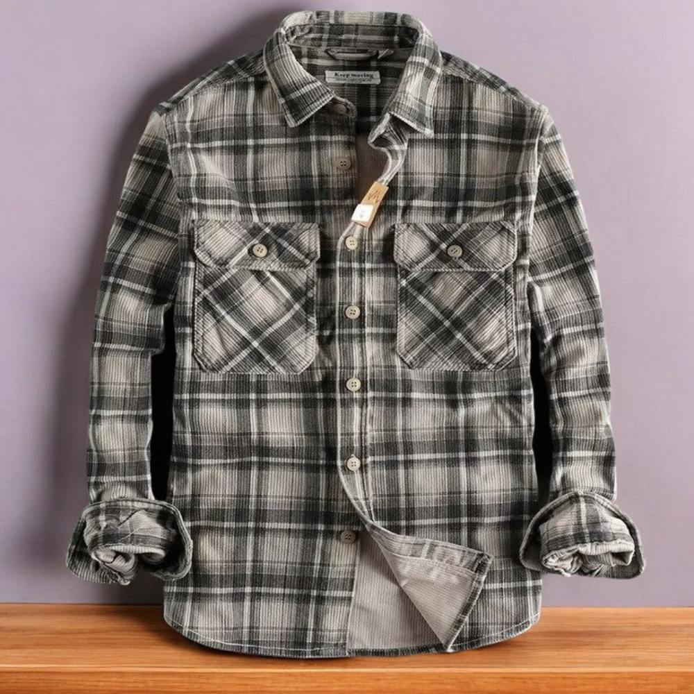 Men's Casual Plaid Shirt | Relaxed