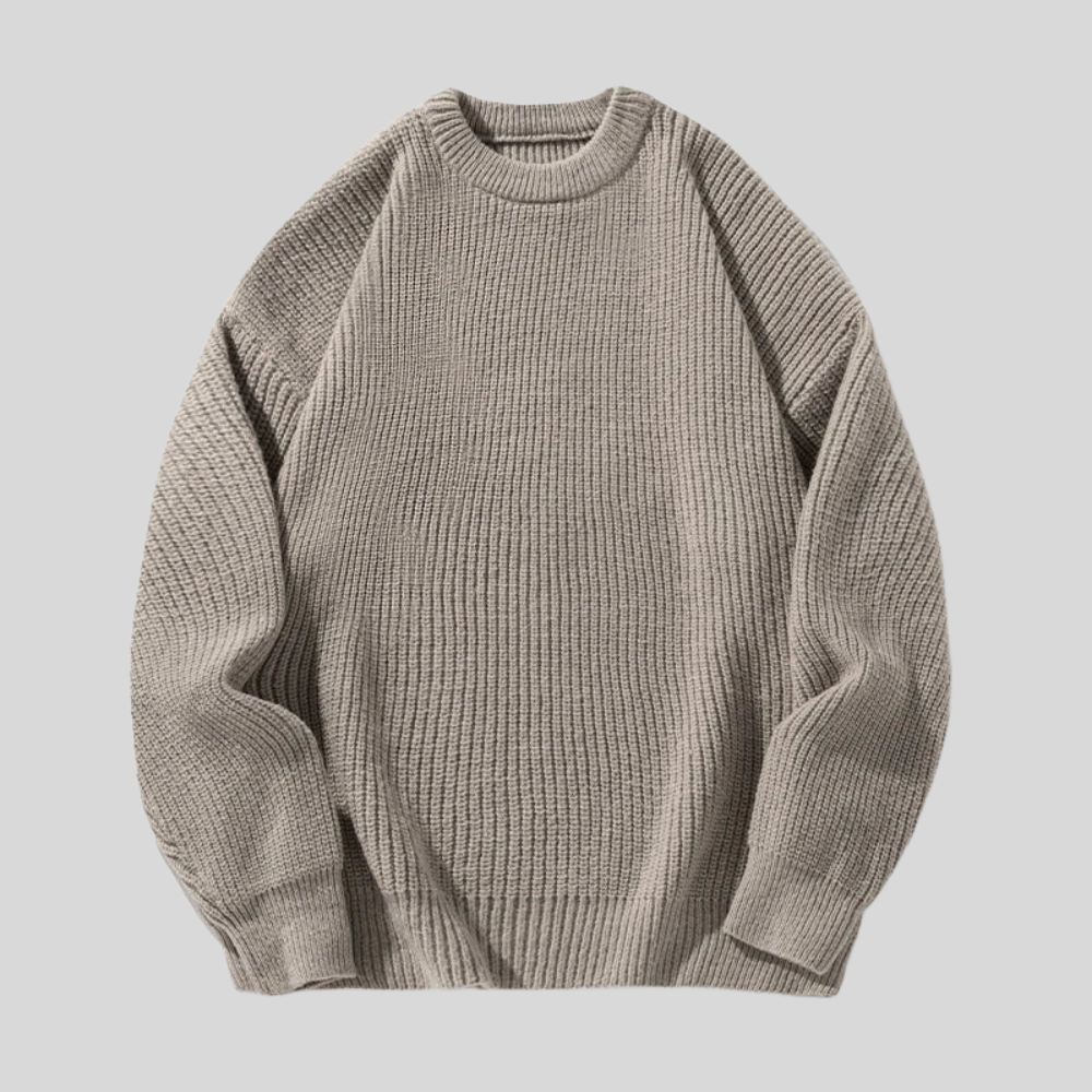 Rugged men's pullover featuring a soft knit fabric and classic ribbed design, perfect for outdoor adventures and casual wear. - 6
