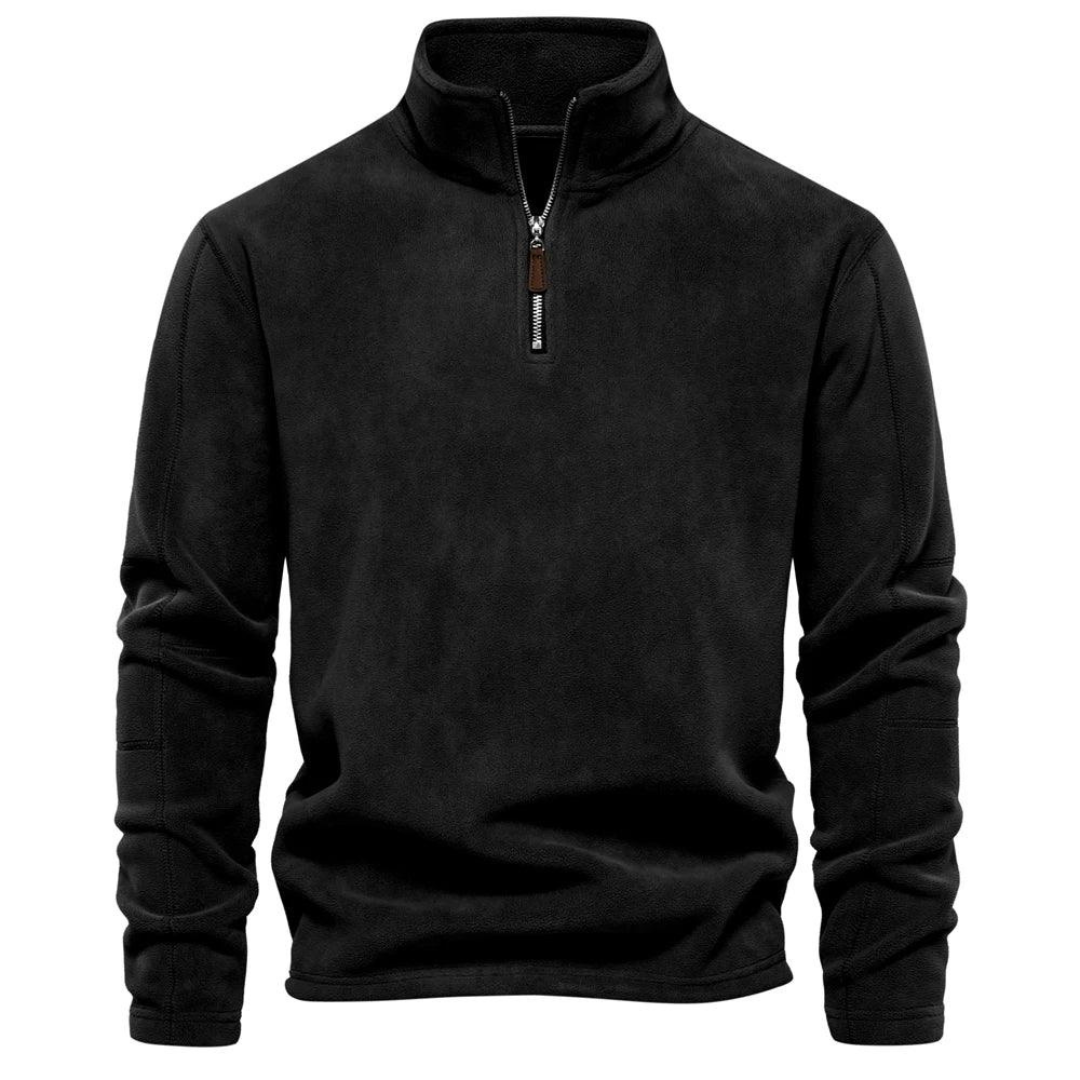 Men's Zip-Up Fleece Pullover | Winter
