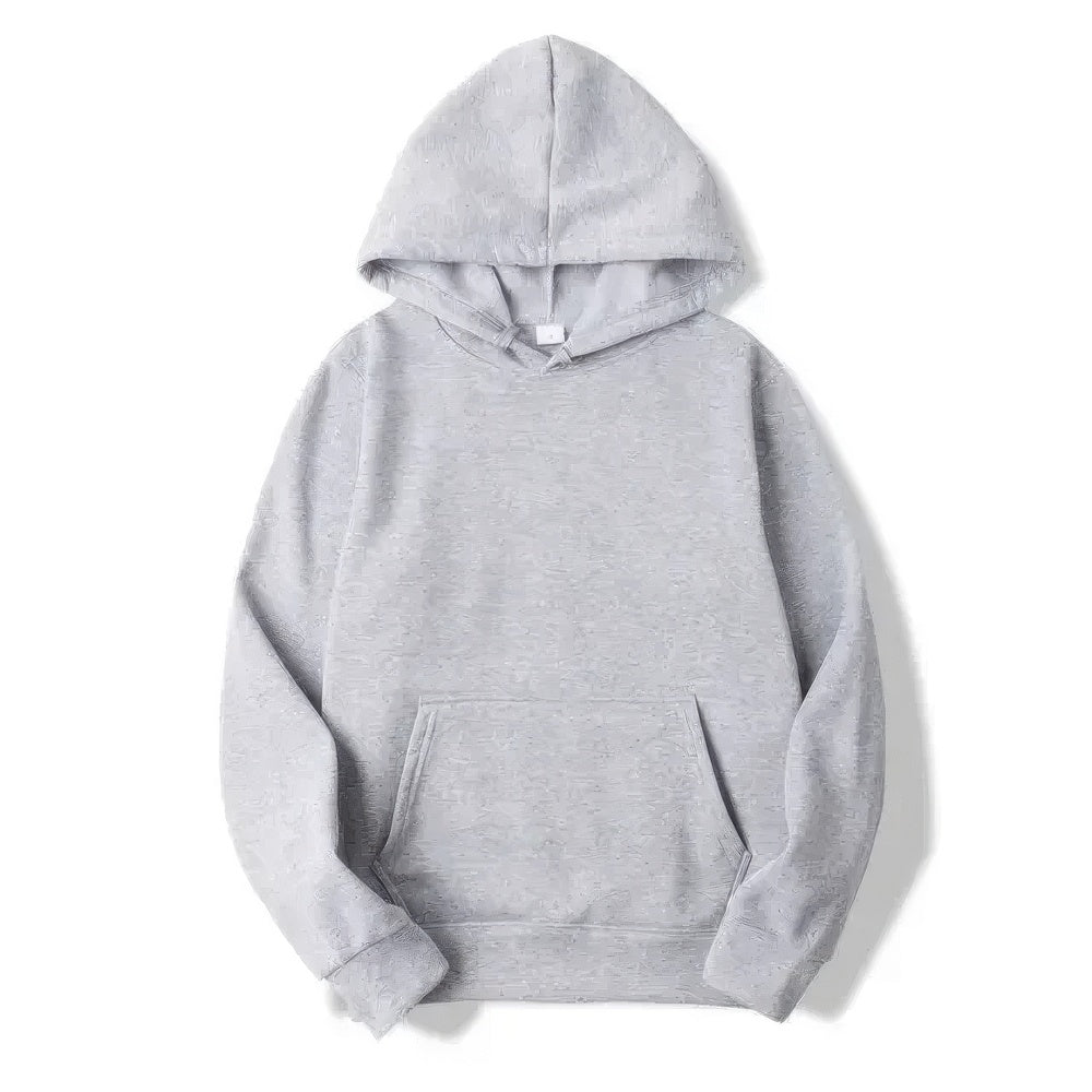 Unisex Elysian Basic Hoodie in soft polyester, featuring a classic pullover style, perfect for casual wear and comfort. - 2