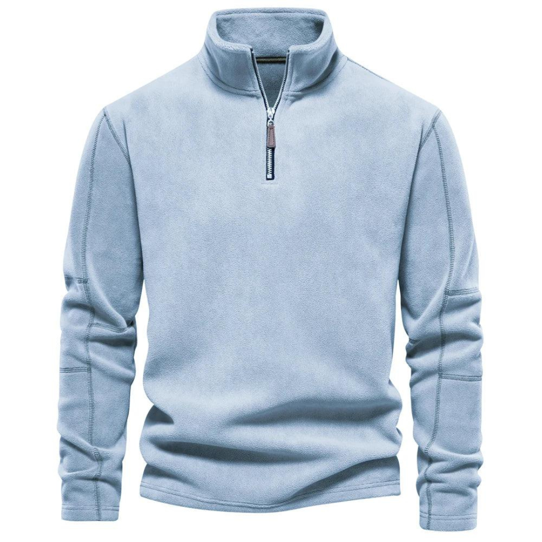 Men's Zip-Up Fleece Pullover | Winter