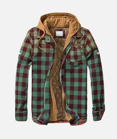 Alain | Plaid patchwork jacket