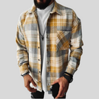 Men’s Plaid Button-Up Shirt | Casual