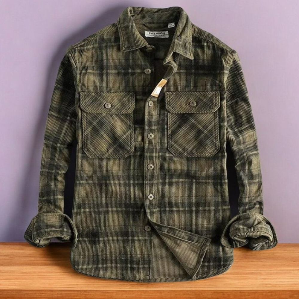 Men's Casual Plaid Shirt | Relaxed