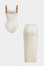 Tam | Ruched Slit Cover Up Set