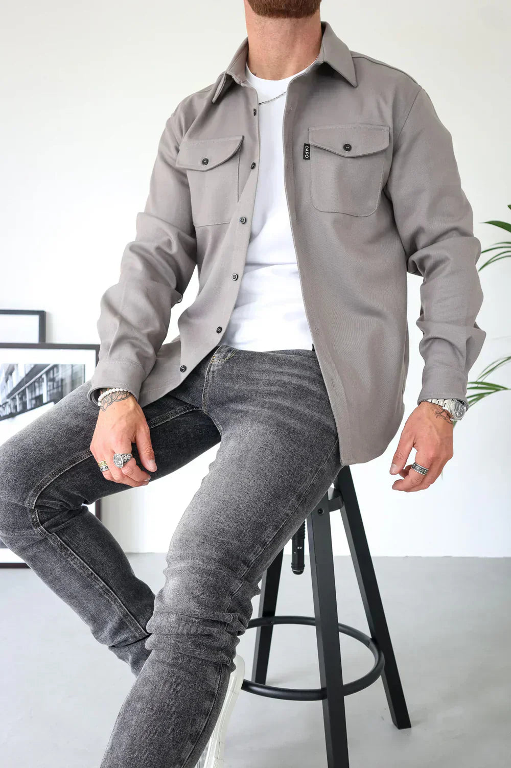 Dapper men's dress shirt made from breathable cotton featuring an elegant design, perfect for formal occasions and business settings. - 19