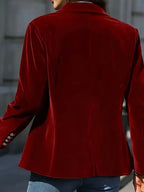 Red Royale Velvet Blazer