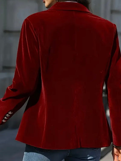 Red Royale Velvet Blazer