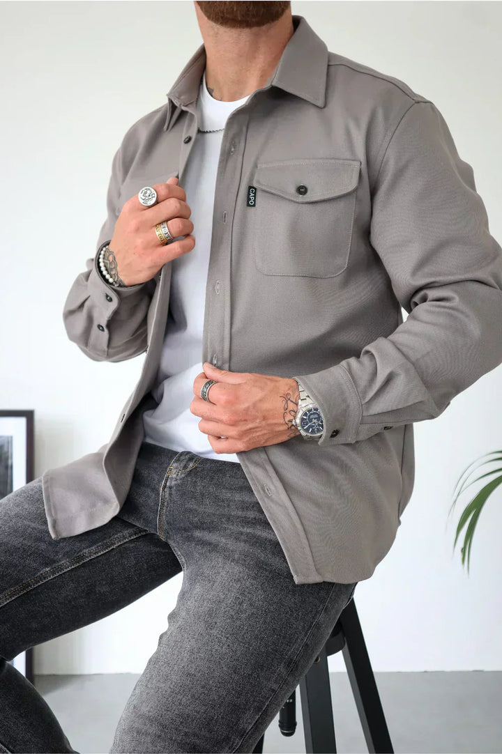 Dapper men's dress shirt made from breathable cotton featuring an elegant design, perfect for formal occasions and business settings. - 2