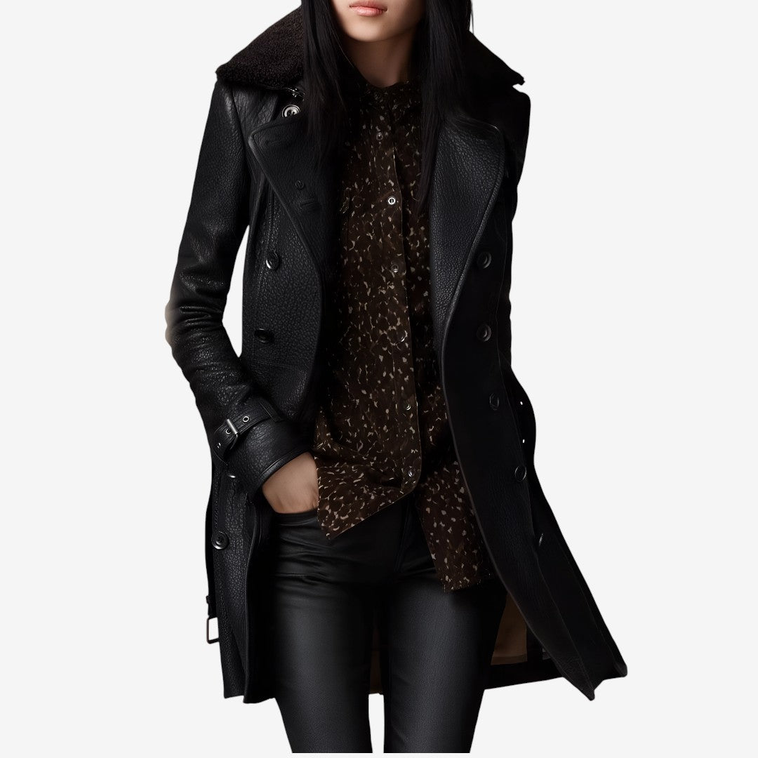 Elegant |  3/4 Leather Coat