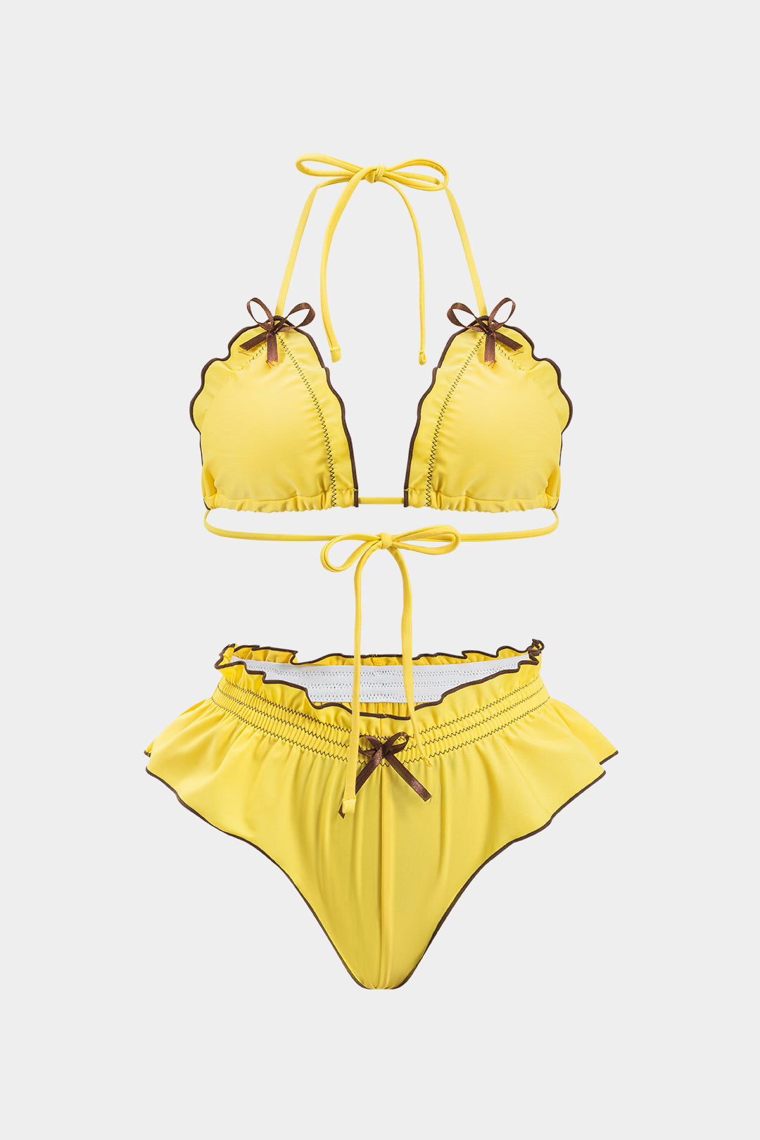Ruffle | Ruched Bikini Set