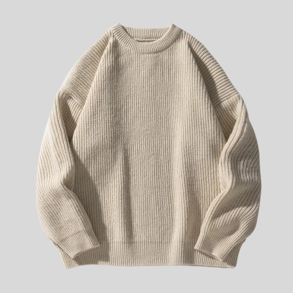 Rugged men's pullover featuring a soft knit fabric and classic ribbed design, perfect for outdoor adventures and casual wear. - 4