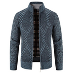 Peter | Men's Textured Zip Sweater | Knit