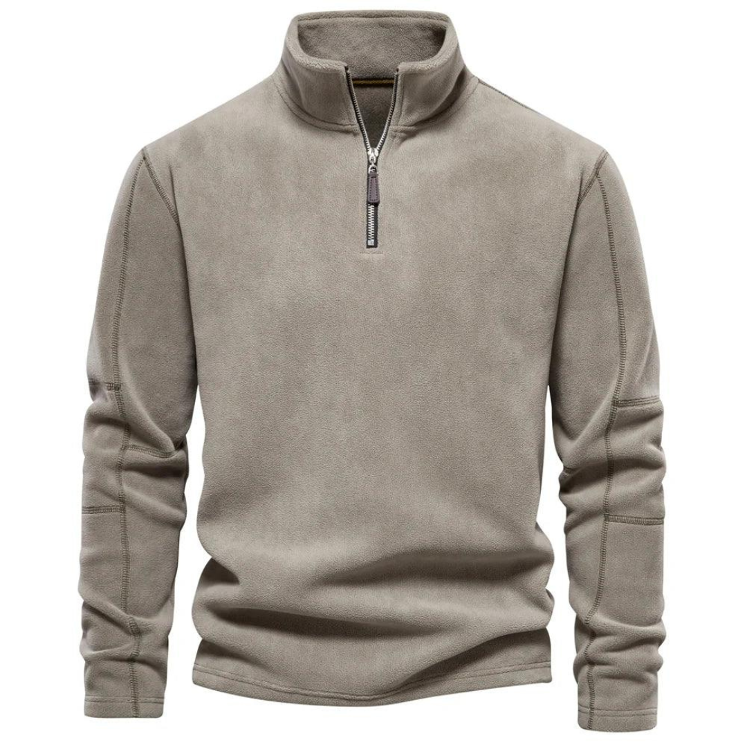 Men's Zip-Up Fleece Pullover | Winter