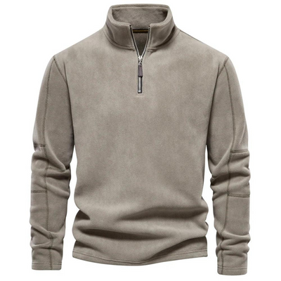 Men's Zip-Up Fleece Pullover | Winter