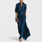 Nayla Pleated Dress | Lightweight, Elegant Maxi for Wedding Guests and Summer Events - 1