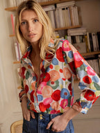 Mylene | Colourful Floral Blouse