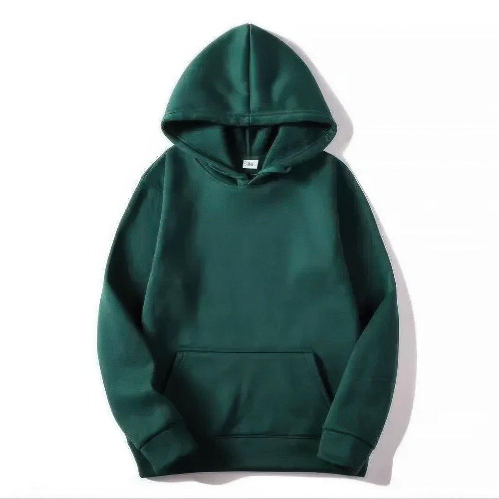Unisex Elysian Basic Hoodie in soft polyester, featuring a classic pullover style, perfect for casual wear and comfort. - 8