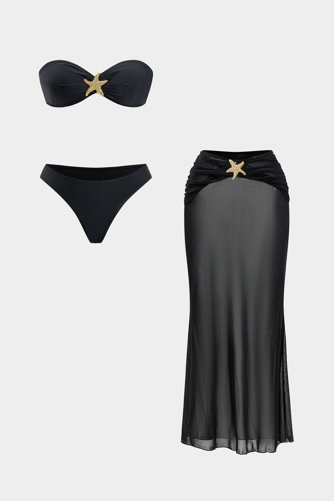 Chandler | Tie-Up Split Bikini Set