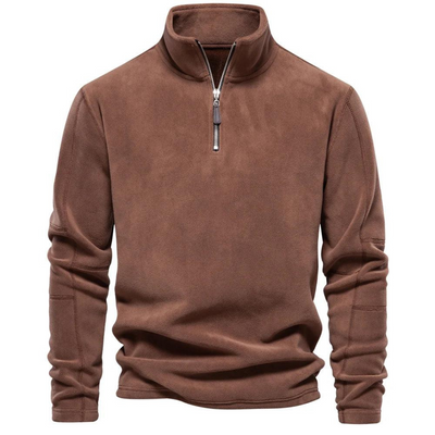 Men's Zip-Up Fleece Pullover | Winter