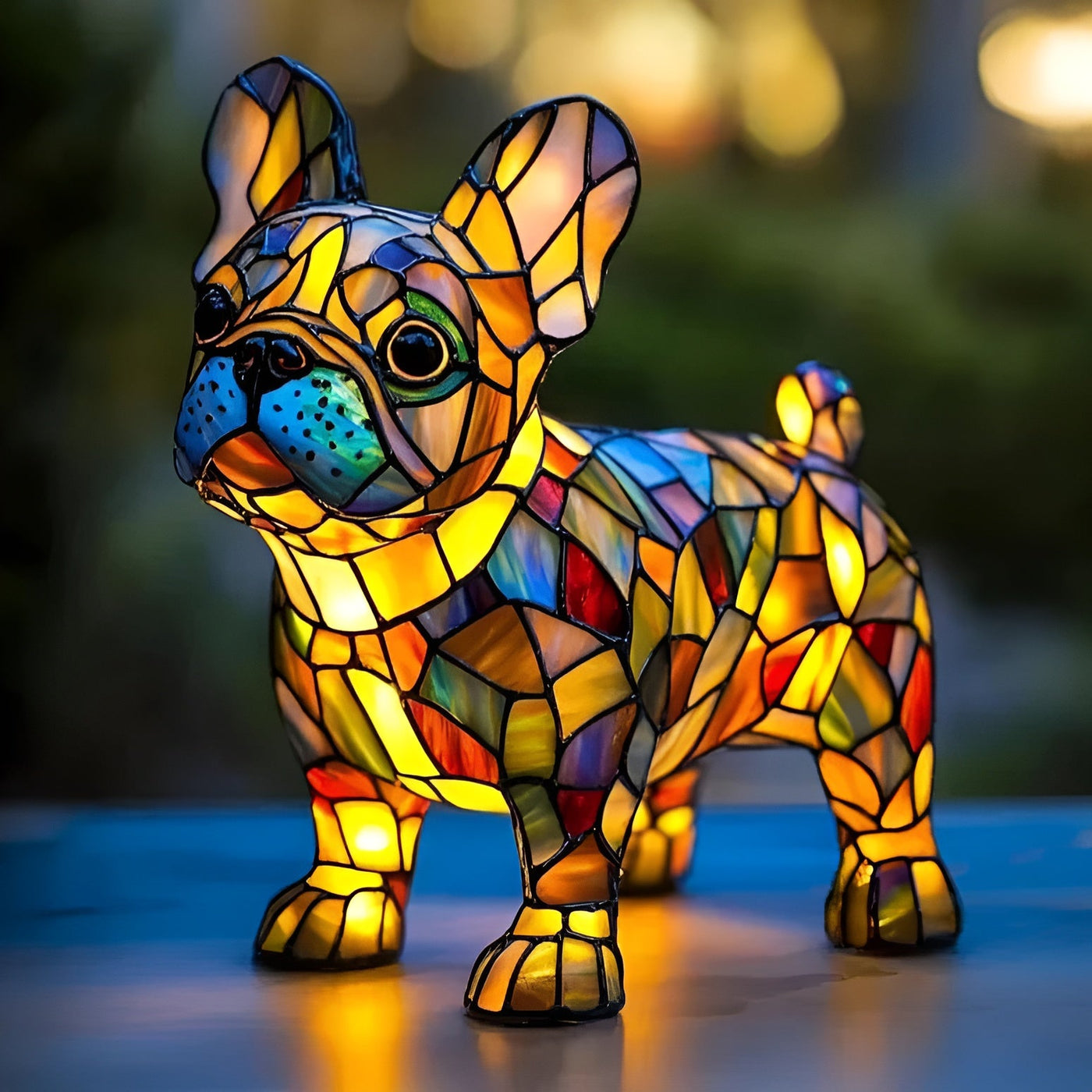 Biscotte – Shiny French Bulldog Lamp