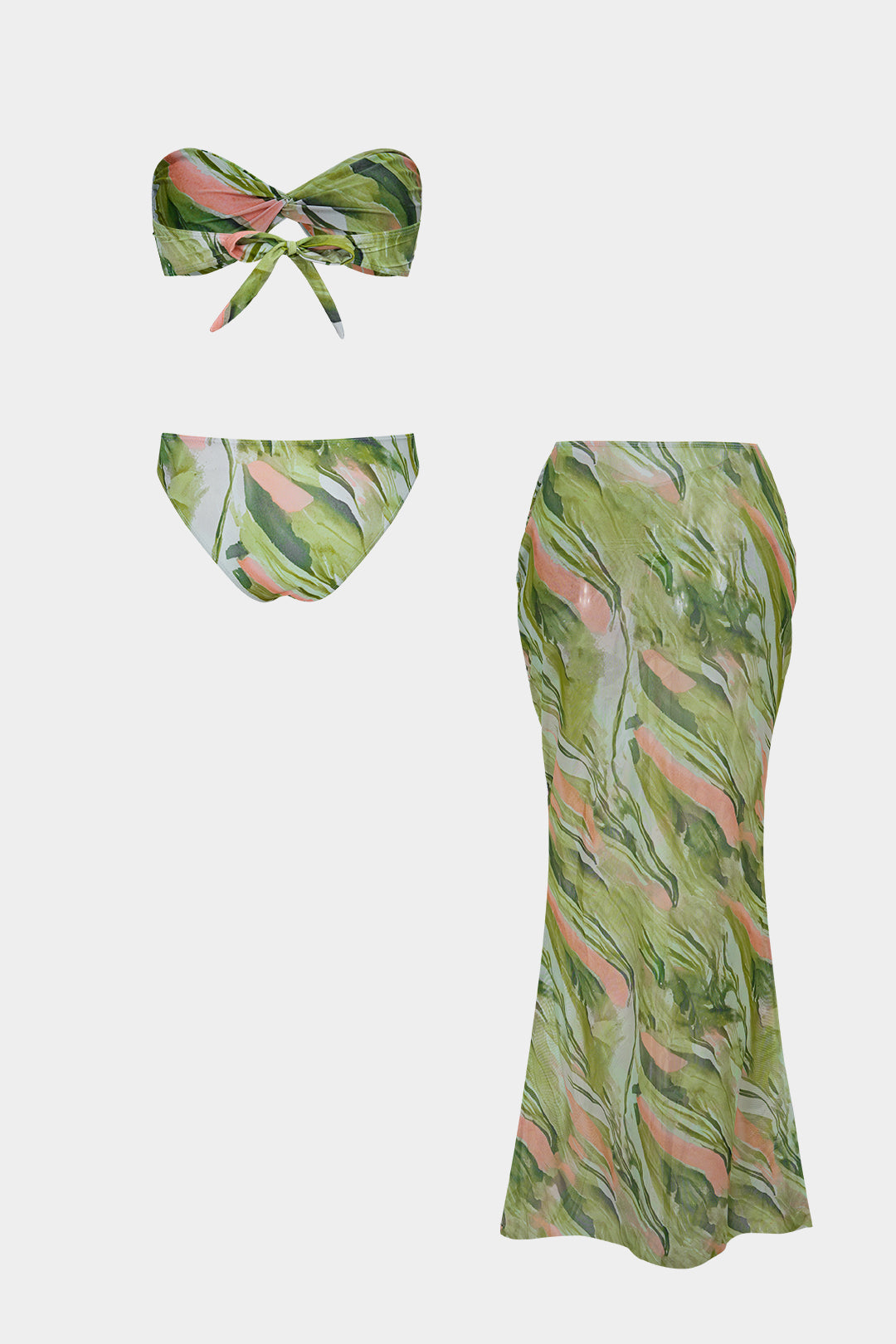 Floral | Tie-Up Wrap Bikini Set