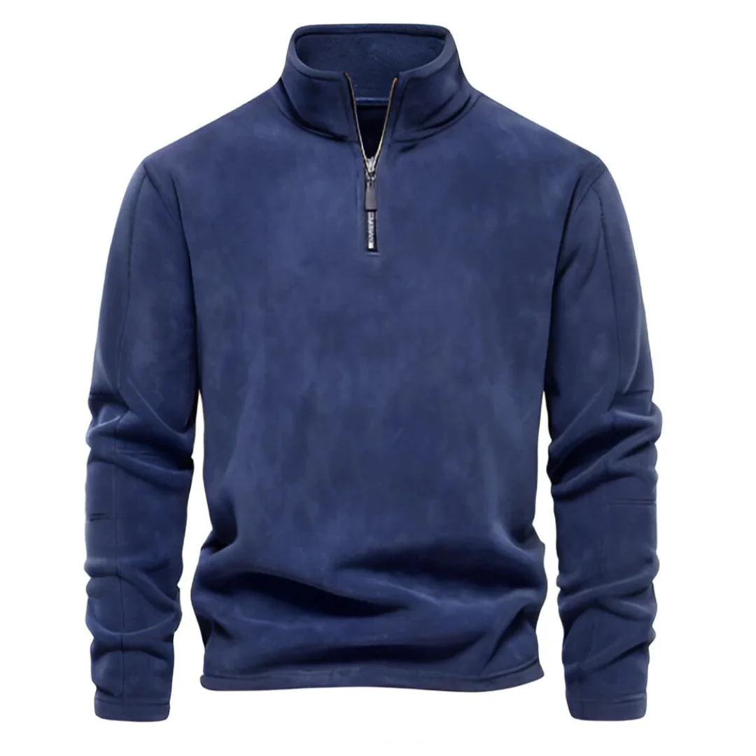 Men's Zip-Up Fleece Pullover | Winter