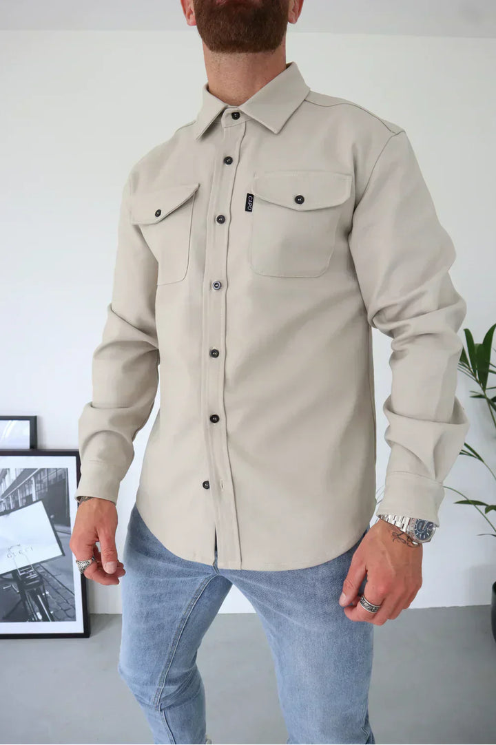 Dapper men's dress shirt made from breathable cotton featuring an elegant design, perfect for formal occasions and business settings. - 21