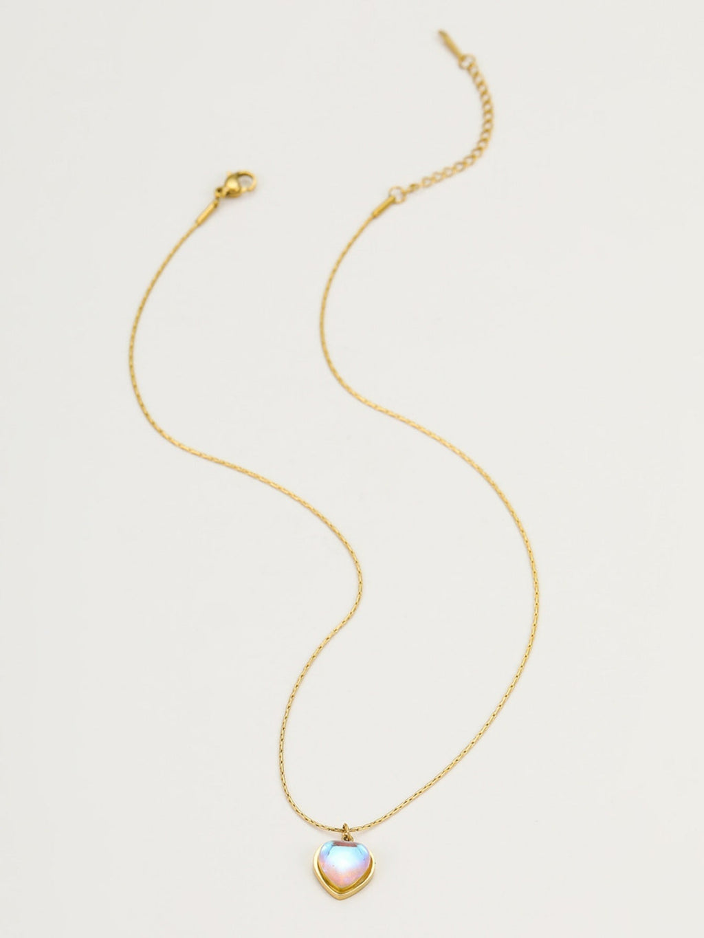 Colorful Heart Pendant Necklace